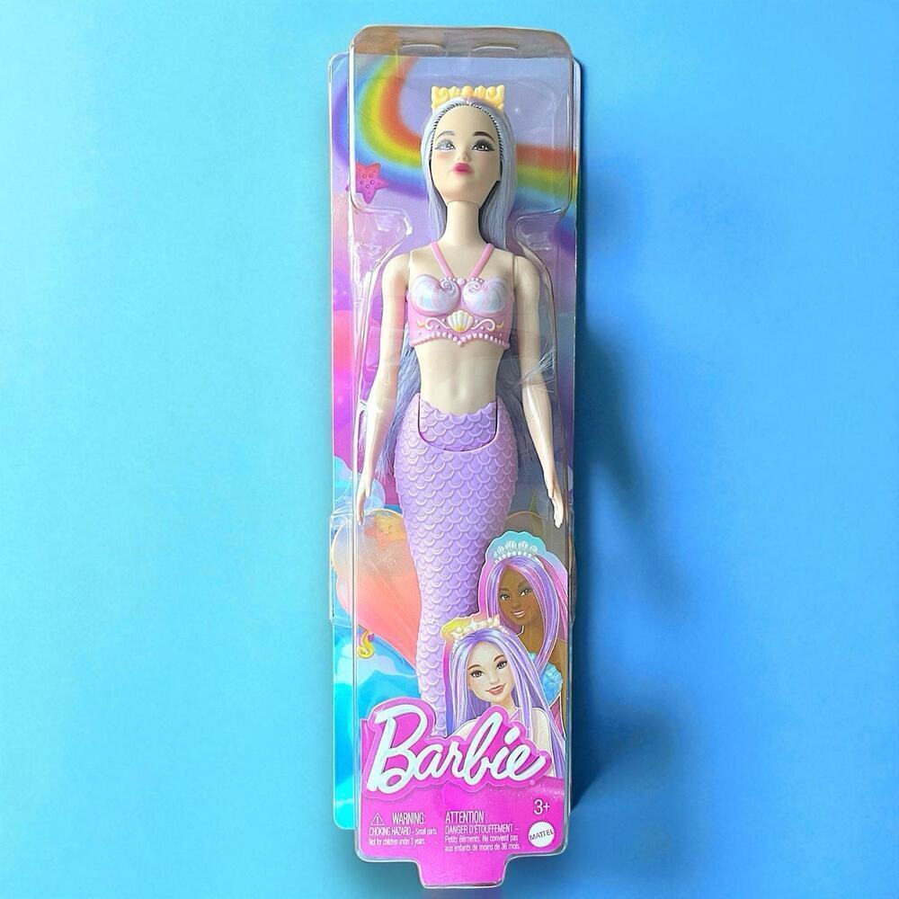 NRFB Barbie Dreamtopia Mermaid Doll Odile Purple Hair 2023 Mattel HRR06 OOAK